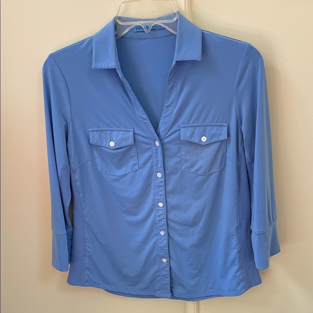 J. McLaughlin Sky Blue Button Down Shirt